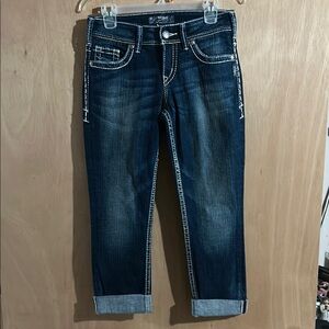 Silver Jeans Blue Ankle Cropped Denim